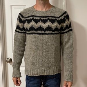 Vtg Abercrombie & Fitch hand knit sweater XL